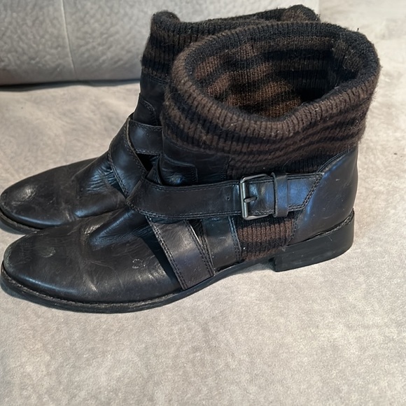 Splendid Toronto Leather Sweater Booties size 8.5 - Picture 3 of 5